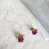 Fashion Dried Flower Alloy Ear Line Earrings Wholesale