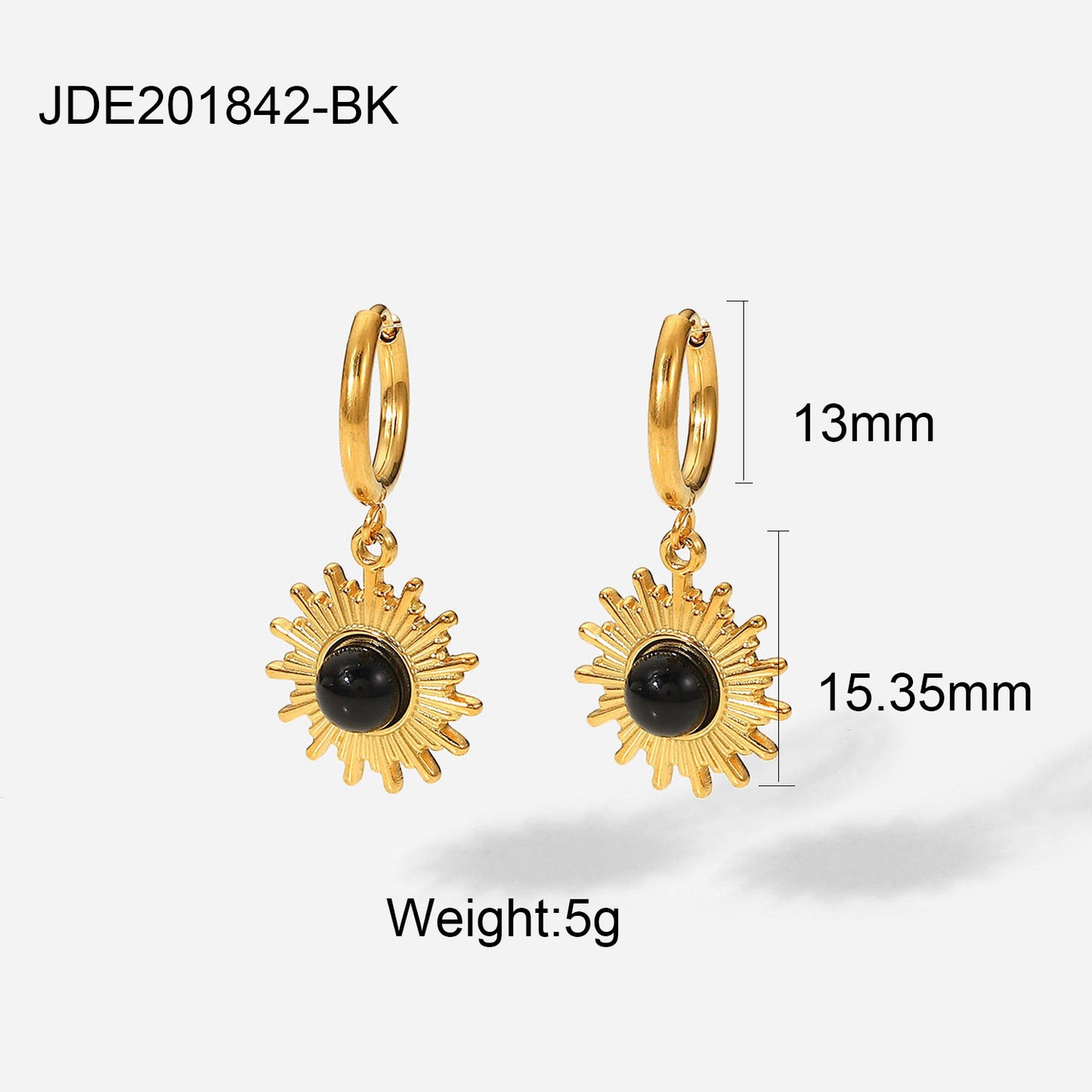 Fashion Geometric Plating Stainless Steel Gold Plated Earrings