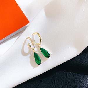 Retro Blue Earrings New Fashion Geometric Alloy Earrings Wholesale