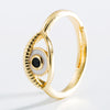 Fashion Simple Punk Hip-hop Crown Eye Shaped Copper Ring Female