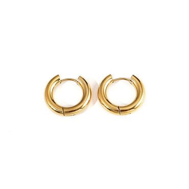 Ins Style Geometric Titanium Steel Plating No Inlaid Earrings