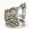 Fashion New Retro Flower Ring Ladies Alloy Hand Jewelry