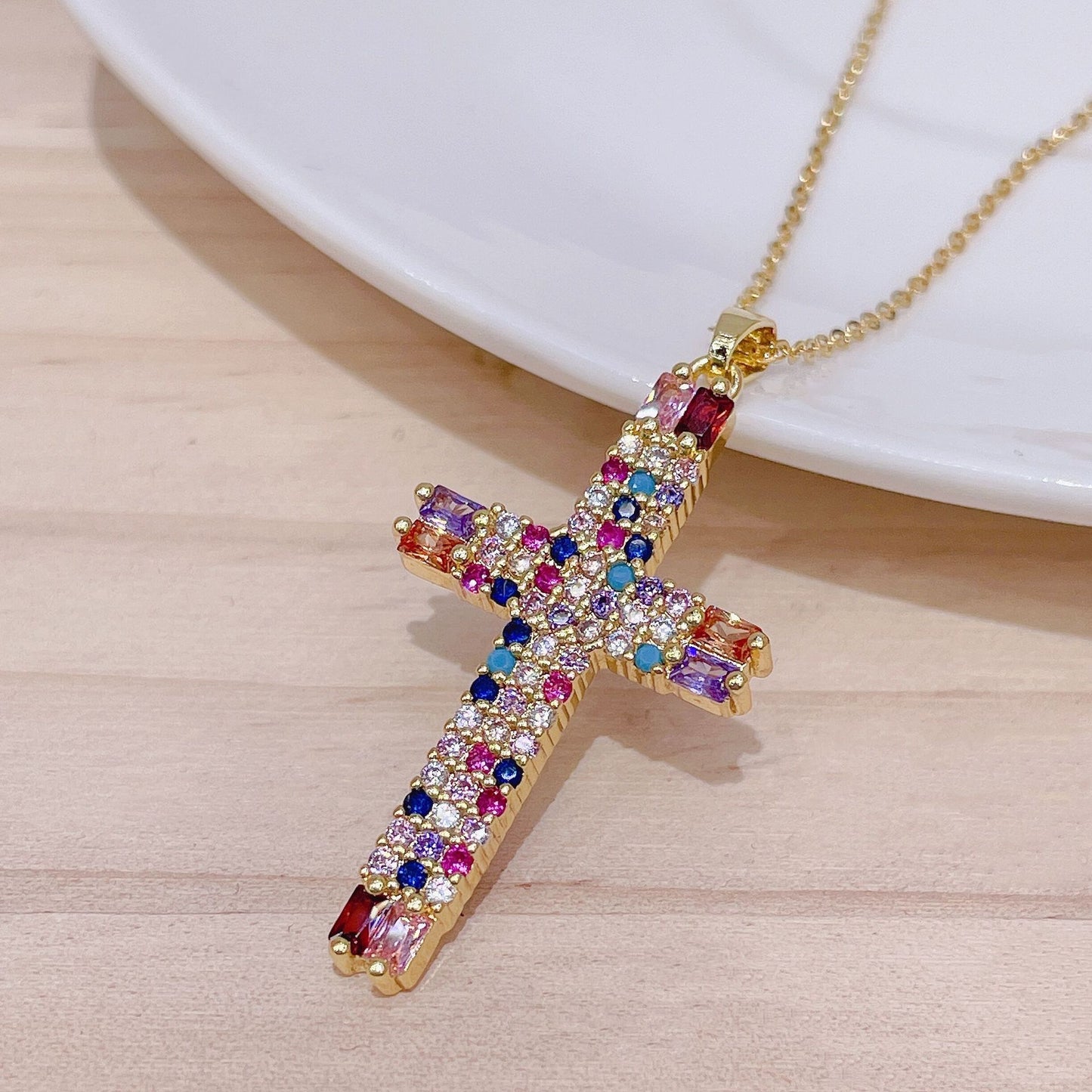 Cross Copper Necklace In Bulk