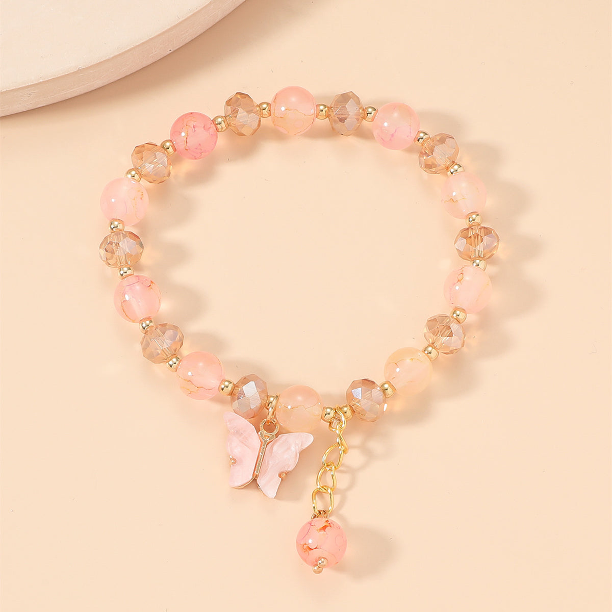 Women&#39;s Fashion Vintage Crystal Butterfly Bracelet