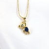 Fashion Simple Cute Copper Zircon Bear Colorful Gold-plated Clavicle Chain Wholesale