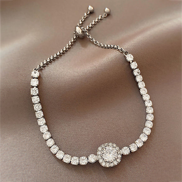 Fashion Geometric Rhinestone Artificial Gemstones Women's Bracelets