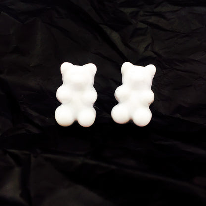 Cartoon Bear Creative Transparent Candy Color Earrings Wholesale