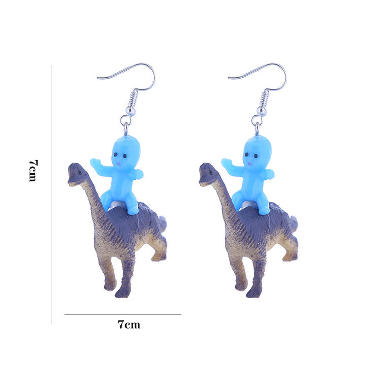 Funny Cartoon Animal Cute Baby Doll Earrings Wholesale