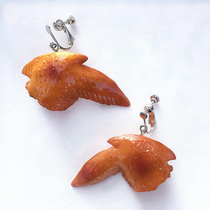 Creative Fashion Simulation Stewed Spare Ribs Chicken Wings Resin Drop Earrings