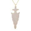 Fashion New Arrow Pendant Micro-inlaid Full Zircon Copper Necklace Wholesale