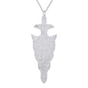 Fashion New Arrow Pendant Micro-inlaid Full Zircon Copper Necklace Wholesale