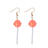 Cute Heart-Shaped Lollipop Earring Resin Candy Earrings