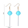 Cute Heart-Shaped Lollipop Earring Resin Candy Earrings