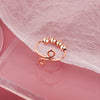 Wholesale Simple Style Geometric Copper Beaded Open Rings Anxiety Ring