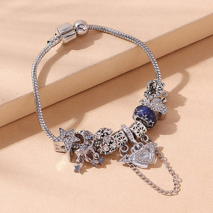 Creative Fashion Star Moon Heart Chain Bracelet