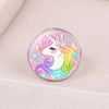 New Accessories Unicorn Time Gemstone Opening Adjustable Metal Ring Children's Cartoon