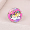 New Accessories Unicorn Time Gemstone Opening Adjustable Metal Ring Children's Cartoon