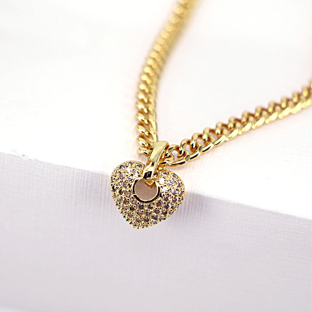 Fashion Heart Copper Pendant Necklace In Bulk