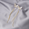 1 Pair Fashion Butterfly Bow Knot Plating Inlay Alloy Artificial Diamond Drop Earrings