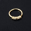 Fashion Inlaid Zircon Flower Copper Nose Stud Ear Clip