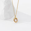 Fashion Simple Style Shell Sterling Silver Plating Inlaid Pearls Artificial Pearls Pendant Necklace