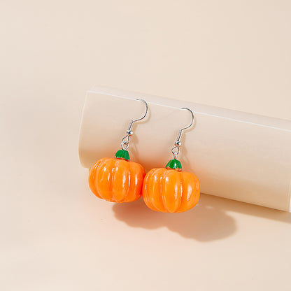 1 Pair Cute Fruit Resin Women's Earrings