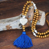 Ethnic Style Star Wood Women's Sweater Chain Long Necklace