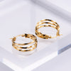 Fashion Irregular Circle Women's Stainless Steel Earrings