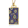 Hip-hop Jewelry Copper-plated 18k Gold Pendant Oil Drip Necklace Women