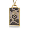 Hip-hop Jewelry Copper-plated 18k Gold Pendant Oil Drip Necklace Women