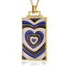 Hip-hop Jewelry Copper-plated 18k Gold Pendant Oil Drip Necklace Women