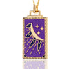 Hip-hop Jewelry Copper-plated 18k Gold Pendant Oil Drip Necklace Women