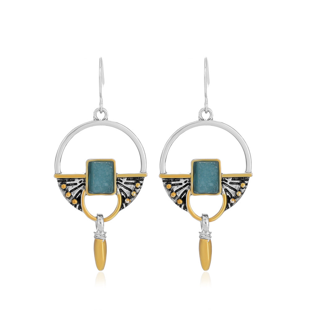 Geometric Alloy Earrings