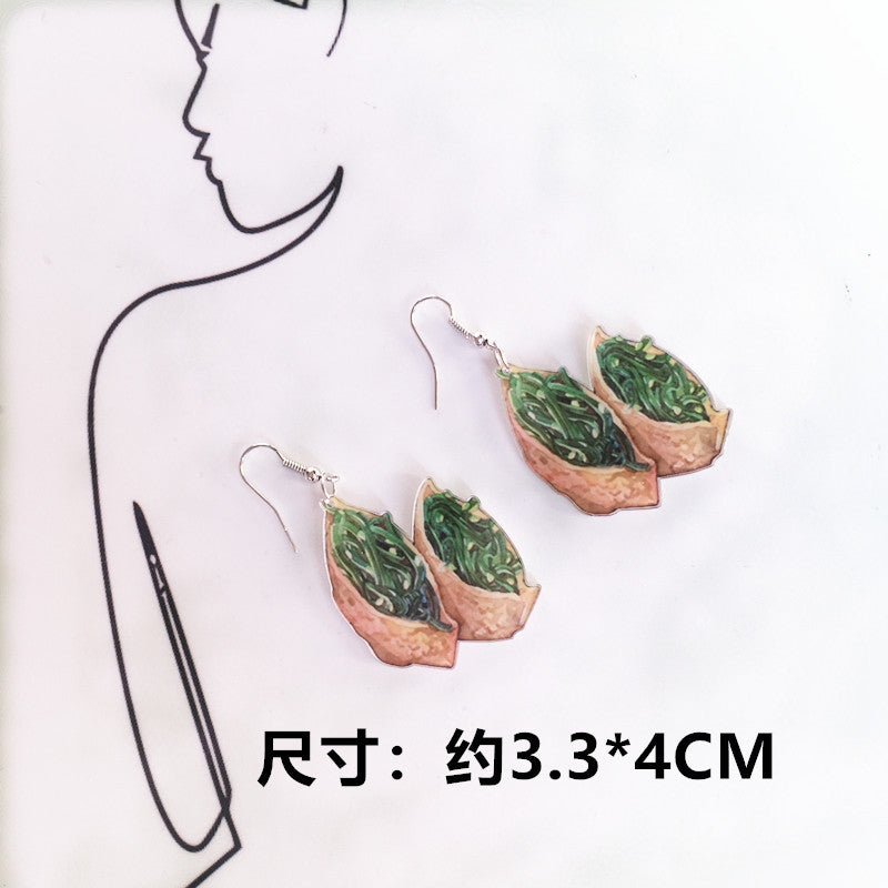 Cartoon Style Geometric Arylic No Inlaid Earrings