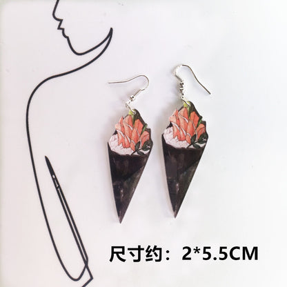 Cartoon Style Geometric Arylic No Inlaid Earrings