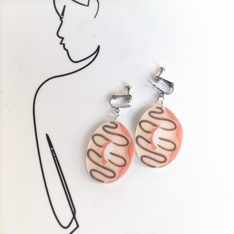 Cartoon Style Geometric Arylic No Inlaid Earrings