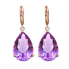 Simple Style Water Droplets Copper Plating Artificial Gemstones Rings Earrings Necklace