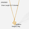 Fashion Geometric Stainless Steel Titanium Steel Plating 18k Gold Plated Gold Plated Necklace