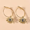 Fashion Ol Devil's Eye Metal Earrings Jewelry