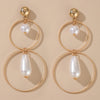 Fashion Pearl Five-pointed Star Branch Snowflake Tassel Earrings