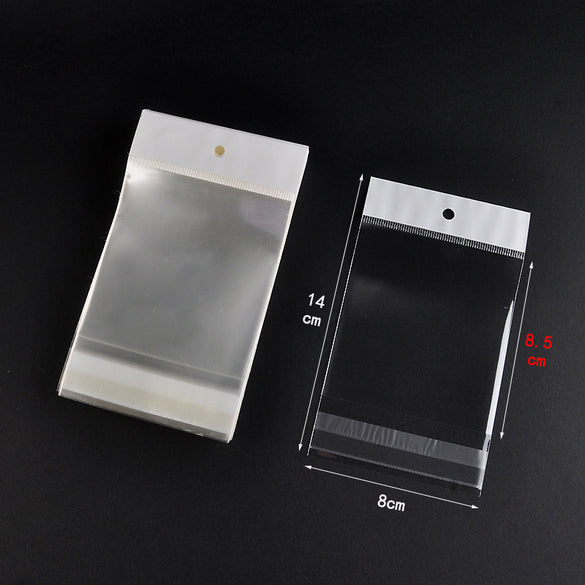 Basic Transparent Plastic Jewelry Packaging Bags