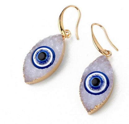 Unisex Eye Natural Stone Resin Necklaces Go190430120123