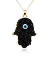 Unisex Eye Natural Stone Resin Necklaces Go190430120123