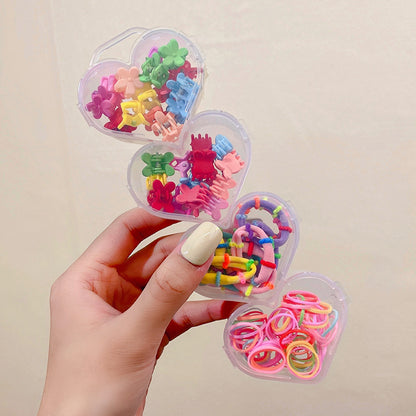 Kid'S Fashion Solid Color Plastic Rubber Band