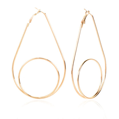 Simple Heart-shaped Love Alloy Earrings