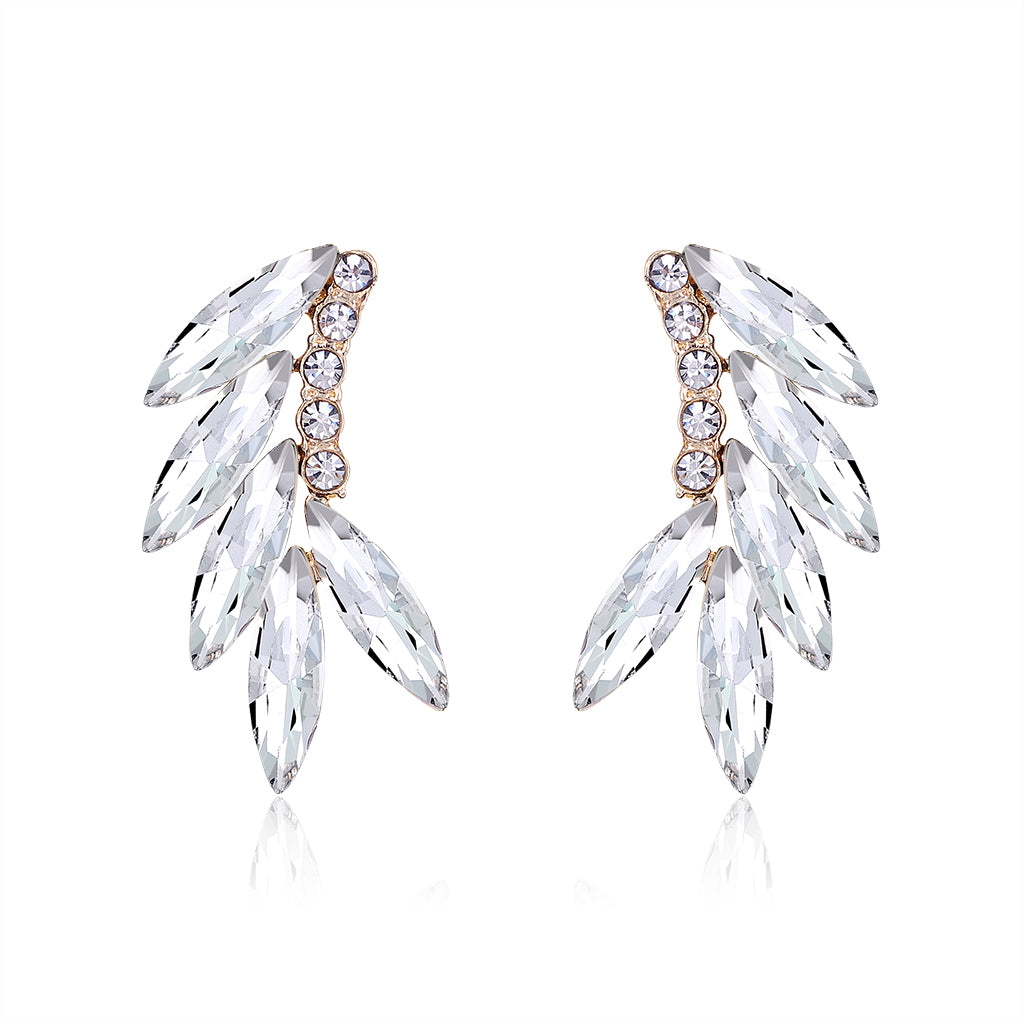 Vintage Style Baroque Style Fashion Wings Alloy Crystal Rhinestones Ear Studs