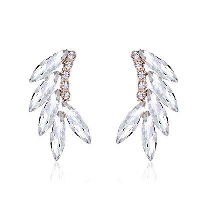 Vintage Style Baroque Style Fashion Wings Alloy Crystal Rhinestones Ear Studs