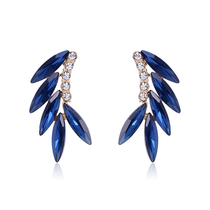 Vintage Style Baroque Style Fashion Wings Alloy Crystal Rhinestones Ear Studs