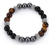 Fashion Natural Stone Black Matte Woven Bracelet Nhyl147958