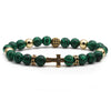 Basic Classic Style Cross Tiger Eye Inlay Artificial Gemstones Bracelets